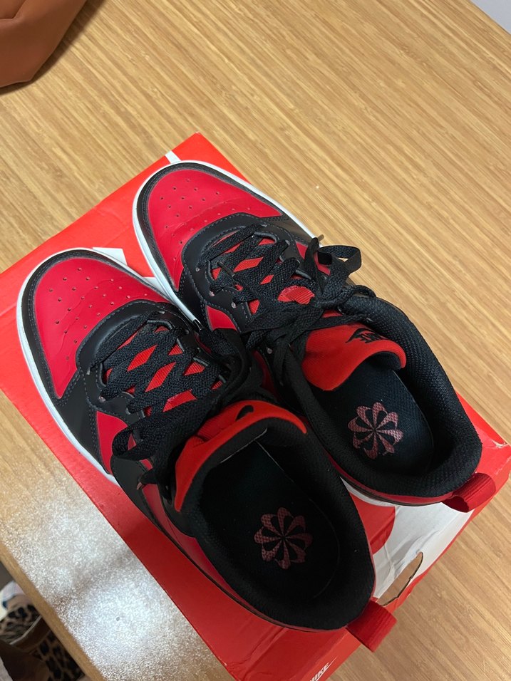 Nike court borought kırmızı siyah unisex - Görsel 3