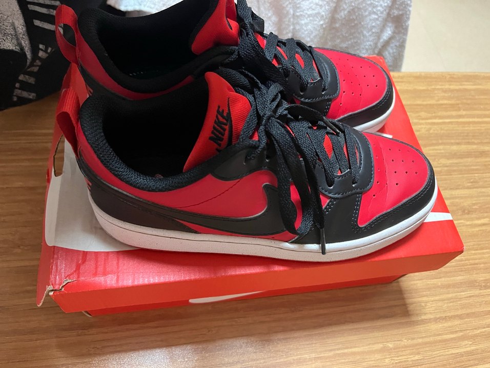 Nike court borought kırmızı siyah unisex - Görsel 4