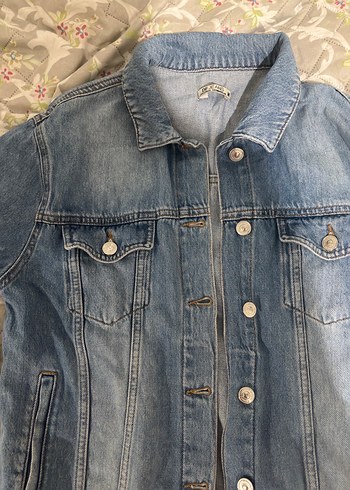 kadın kot ceket - Görsel 3