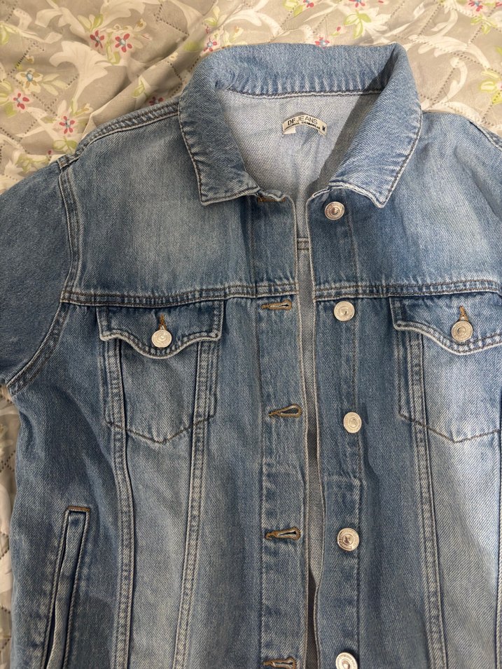 kadın kot ceket - Görsel 3