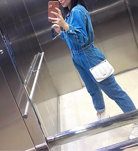 tulum kot mavi renk az giyilmiş sıfır kıvamında - Görsel 6