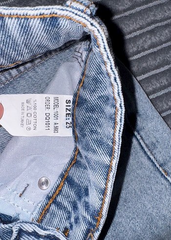 Addax ADDAX Mavi Denim Yırtıklı Kadın Jean
