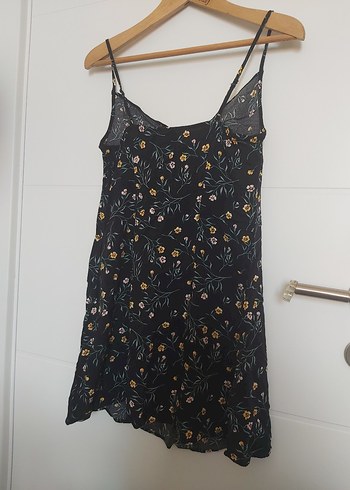 42 Beden çeşitli Renk Çiçek Desenli H&M Midi Elbise