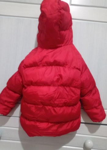 Kırmızı Erkek Çocuk Kapüşonlu Mont - Görsel 2