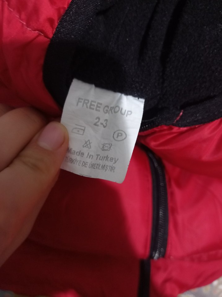 Kırmızı Erkek Çocuk Kapüşonlu Mont - Görsel 3