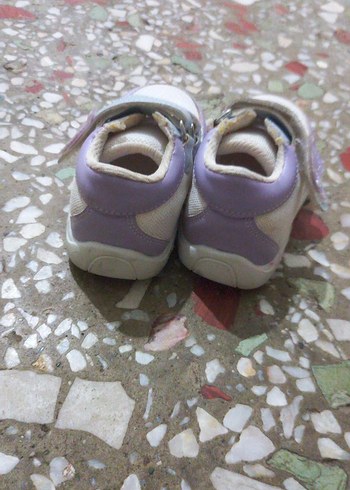 Kız Çocuk Mor Velcro Bağcıklı Spor Ayakkabı - Görsel 4