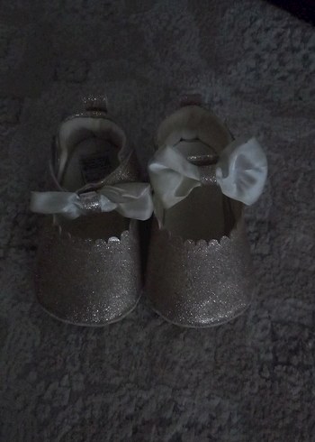 Kız Çocuk Gri Fiyonklu Babet Ayakkabı - Görsel 2