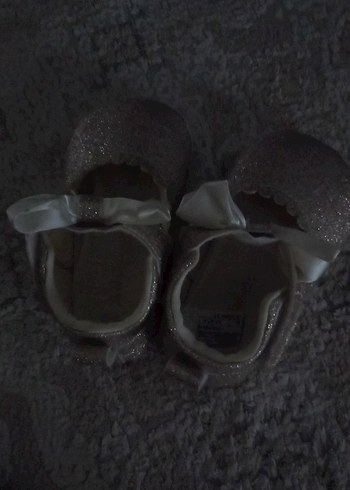 Kız Çocuk Gri Fiyonklu Babet Ayakkabı - Görsel 3