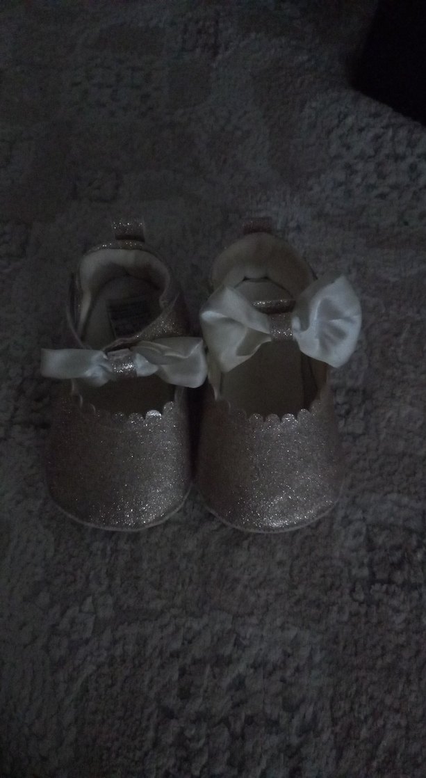 Kız Çocuk Gri Fiyonklu Babet Ayakkabı - Görsel 2