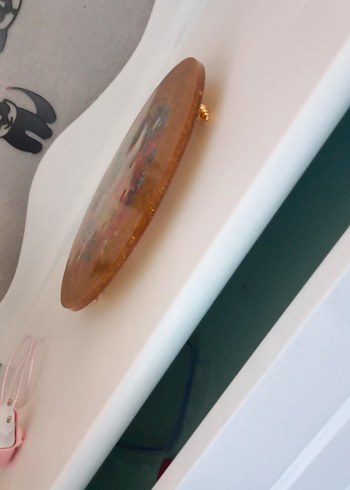 epoksi  Desenli Çok Renkli epoksi Bohem Tepsi - Görsel 3