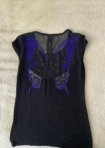 kelebek desenli tişört - Görsel 3