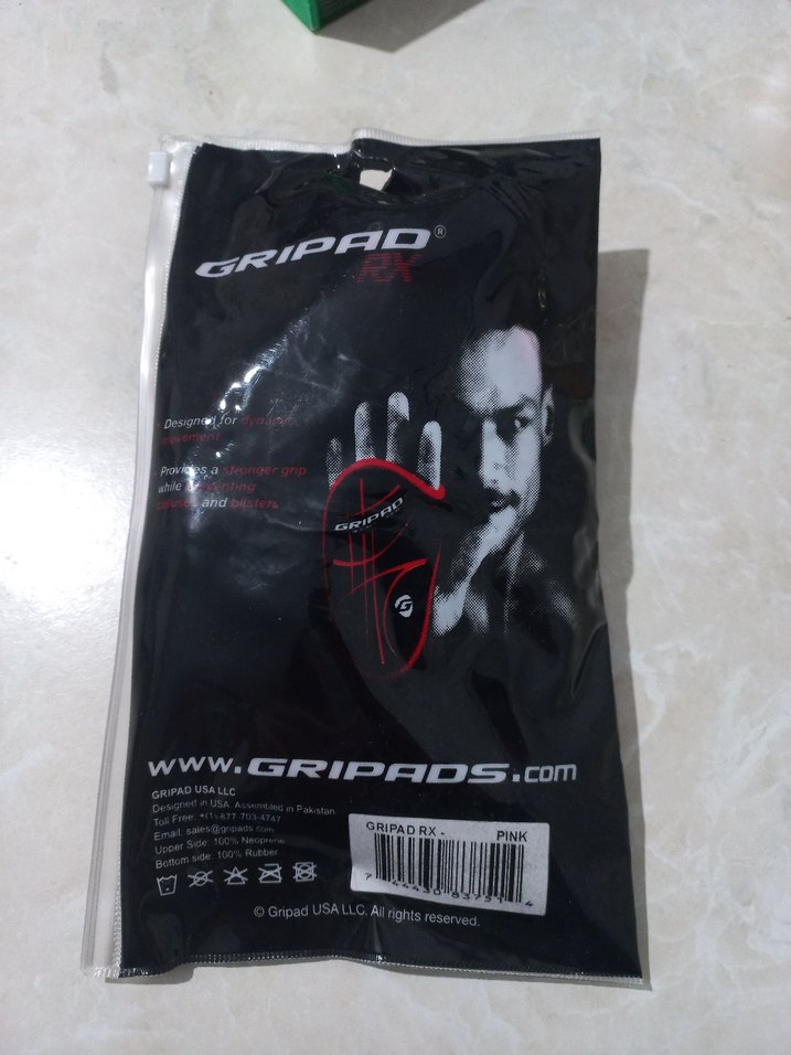 Gripad RX Pembe Kauçuk Spor Eldiveni, el pedi - Görsel 3