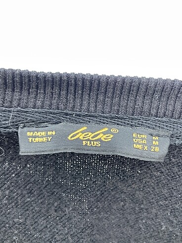 m Beden siyah Renk BebePlus Sweatshirt %70 İndirimli.