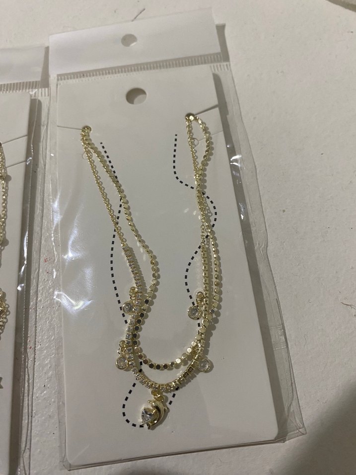 Altın Renk Zincir Detaylı Kadın Vücut Zinciri - Görsel 4