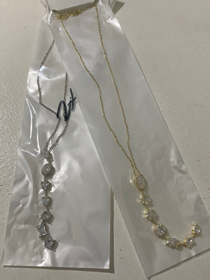 Altın Renk İşlemeli Zincir Detaylı Vücut Zinciri - Görsel 2