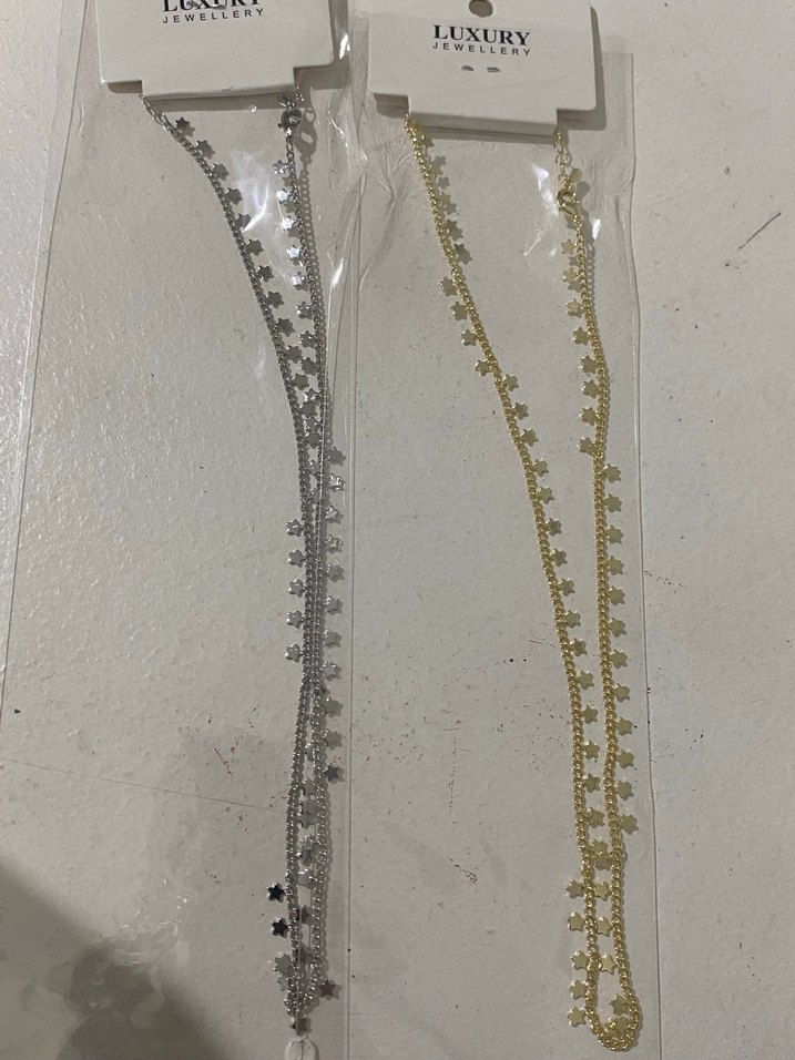 Altın Renk İşlemeli Zincir Detaylı Vücut Zinciri - Görsel 3