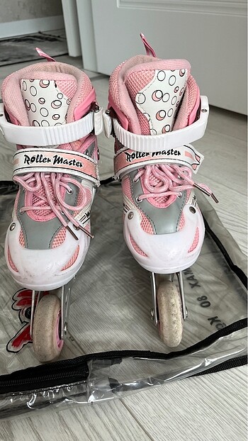 38 Beden Roller master 35-38 ayarlı pembe kız çocuk paten