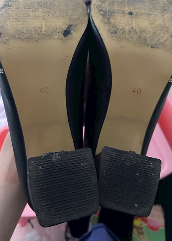 Siyah Parlak Stiletto Kadın Topuklu Ayakkabı - Görsel 3