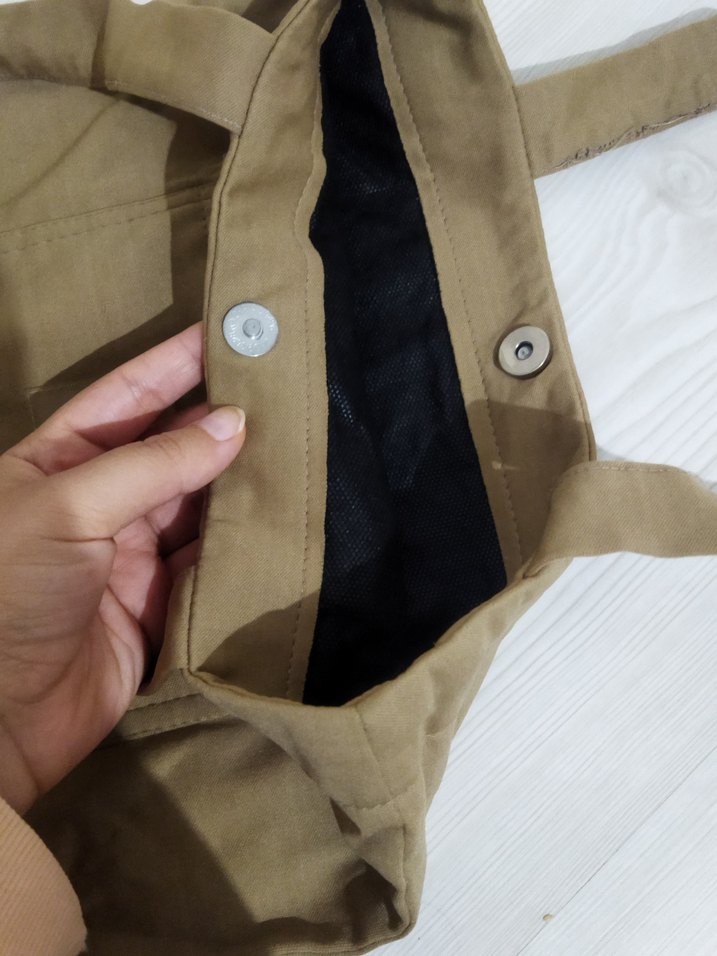 Bej Kadın Süet Günlük Çanta - Görsel 2