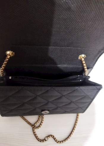 Zincir Detaylı Siyah Kadın Çanta - Görsel 3
