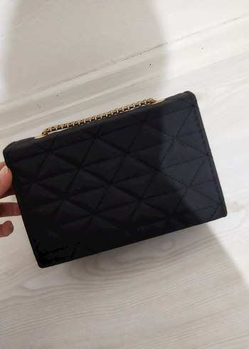 Zincir Detaylı Siyah Kadın Çanta - Görsel 2