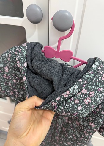 H&MKız Bebek Desenli Gri Tulum - Görsel 7