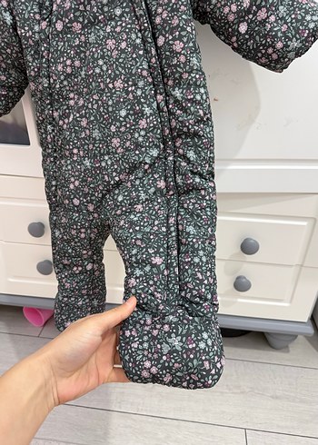 H&MKız Bebek Desenli Gri Tulum - Görsel 3