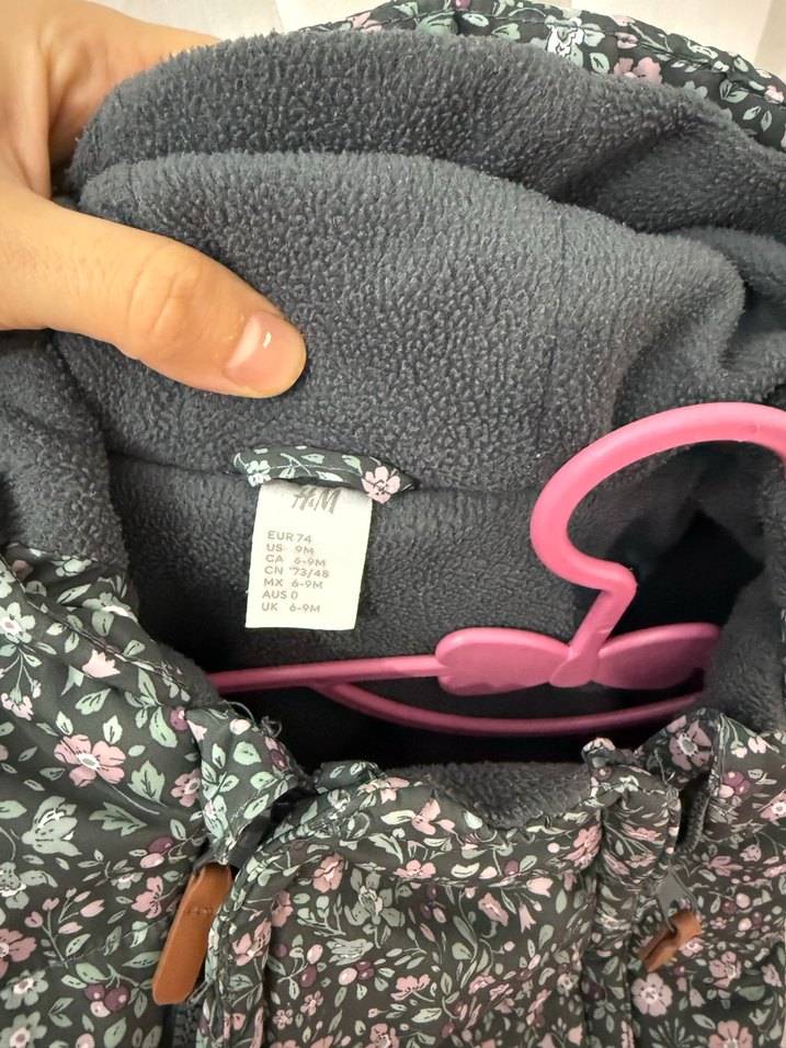 H&MKız Bebek Desenli Gri Tulum - Görsel 5