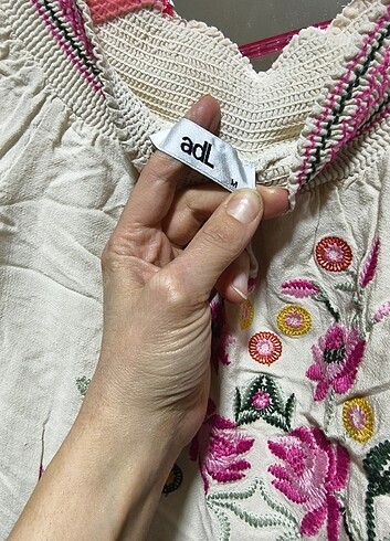 Elbise bej renk - Görsel 3