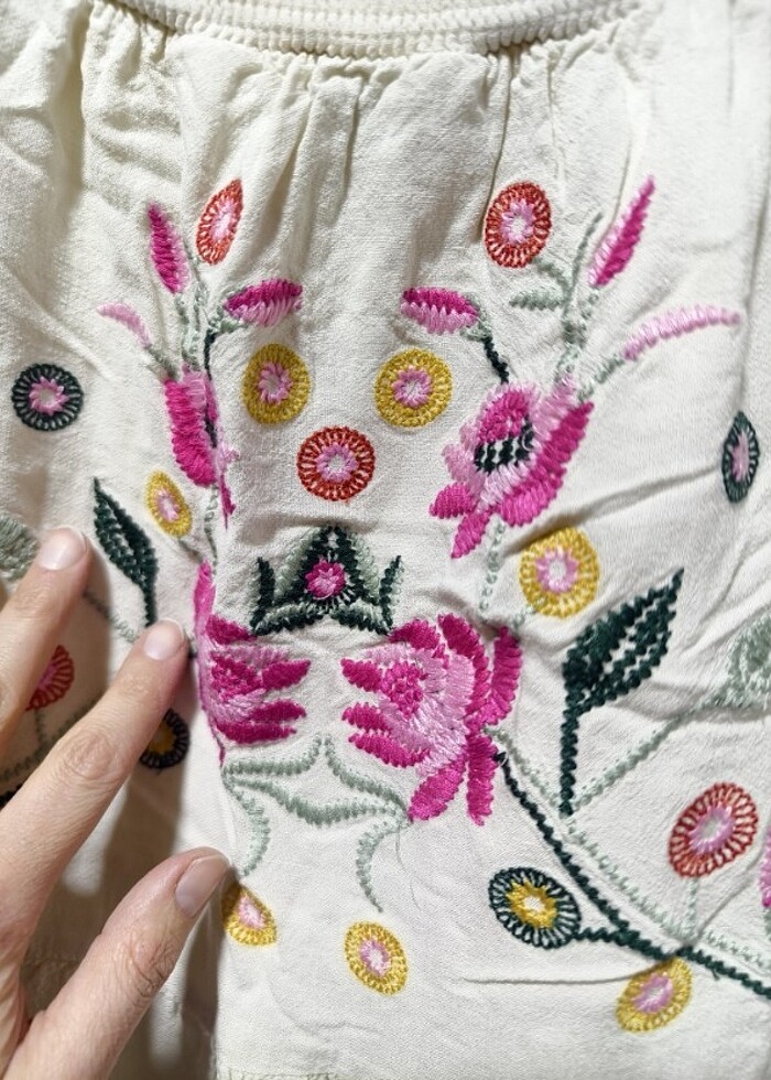 Elbise bej renk - Görsel 2