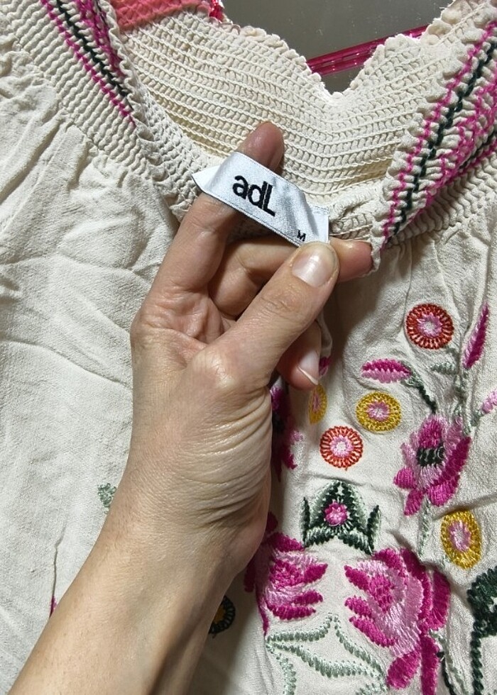 Elbise bej renk - Görsel 3