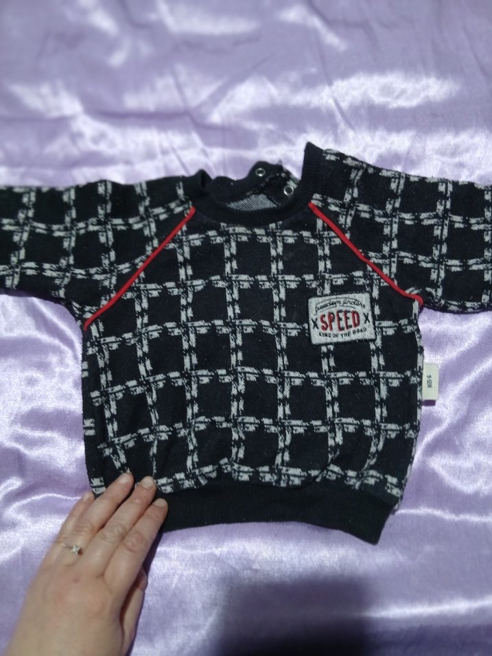 Erkek Çocuk Siyah Örme Sweatshirt - Görsel 4