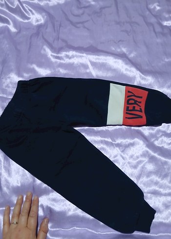 Erkek Çocuk Siyah Bağcıklı Eşofman Altı - Görsel 3