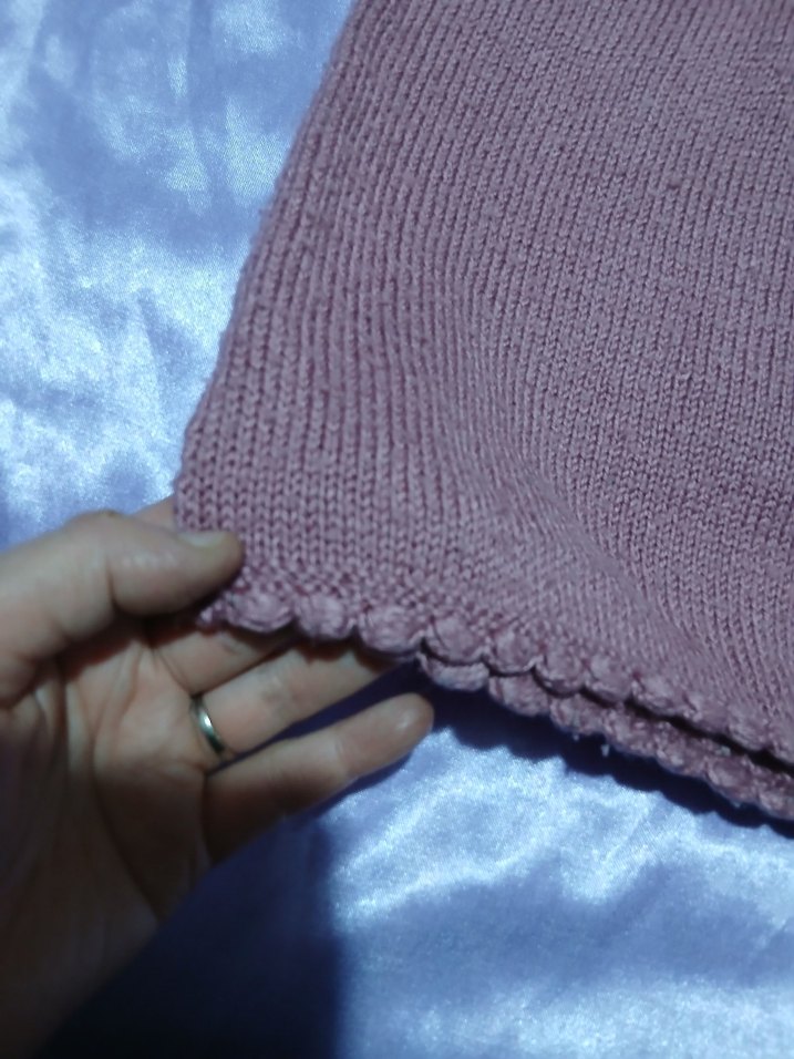 Kız Çocuk Mor Örme Kolsuz Elbise - Görsel 4