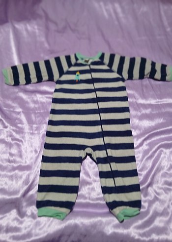 Renkli Çizgili Erkek Bebek Tulum - Görsel 2