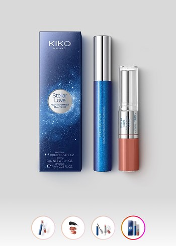 Beden lacivert Renk KIKO Milano Stellar Love Kadın lipstick ve mascara Seti