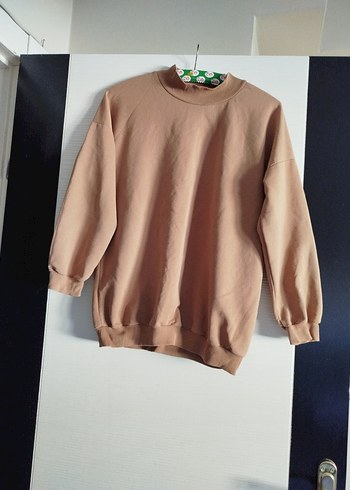Bej Kadın Oversize Sweatshirt