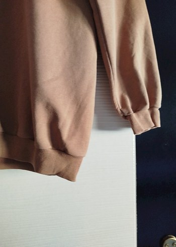 42 Beden Bej Kadın Oversize Sweatshirt