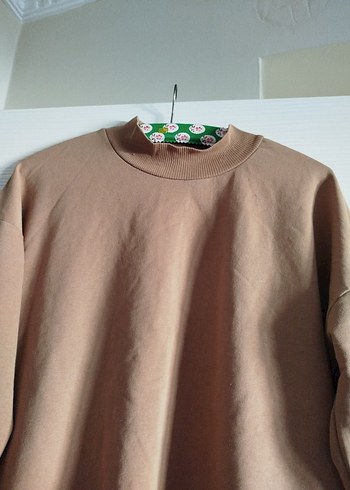 Diğer Bej Kadın Oversize Sweatshirt