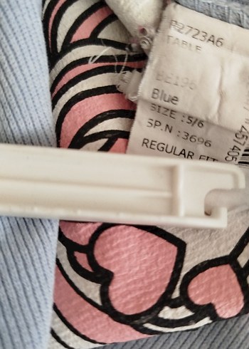 Kız Çocuk Gri Unicorn Baskılı Uzun Kollu Tişört - Görsel 7