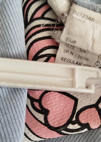 Kız Çocuk Gri Unicorn Baskılı Uzun Kollu Tişört - Görsel 8