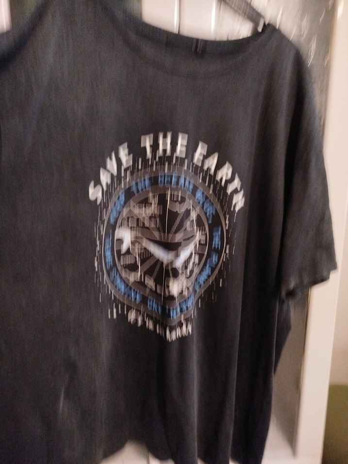 Kadın Siyah Baskılı Kısa Kollu Tişört - Görsel 5