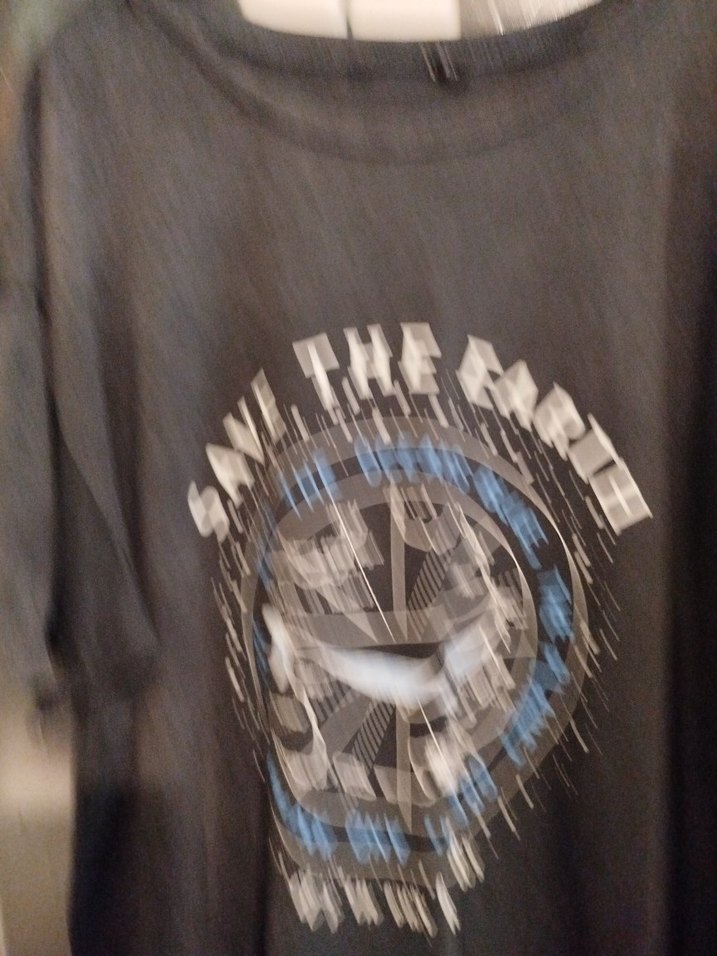 Kadın Siyah Baskılı Kısa Kollu Tişört - Görsel 2