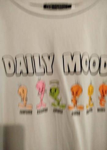 Gri Baskılı Kadın Tişört - Görsel 5