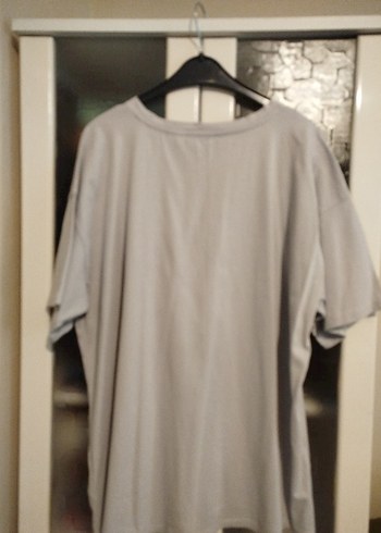 Gri Baskılı Kadın Tişört - Görsel 7