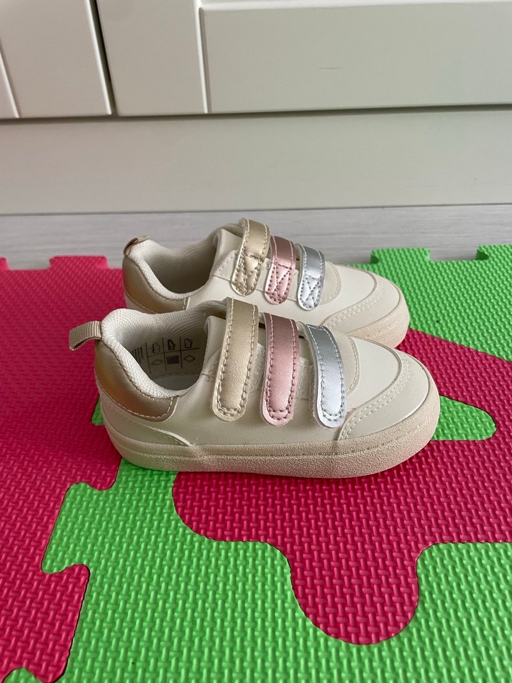 H&M Kız Çocuk Çok Renkli Cırt Cırtlı Spor Ayakkabı - Görsel 3