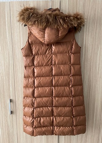 Kahverengi Kürklü Kadın Yelek - Görsel 3