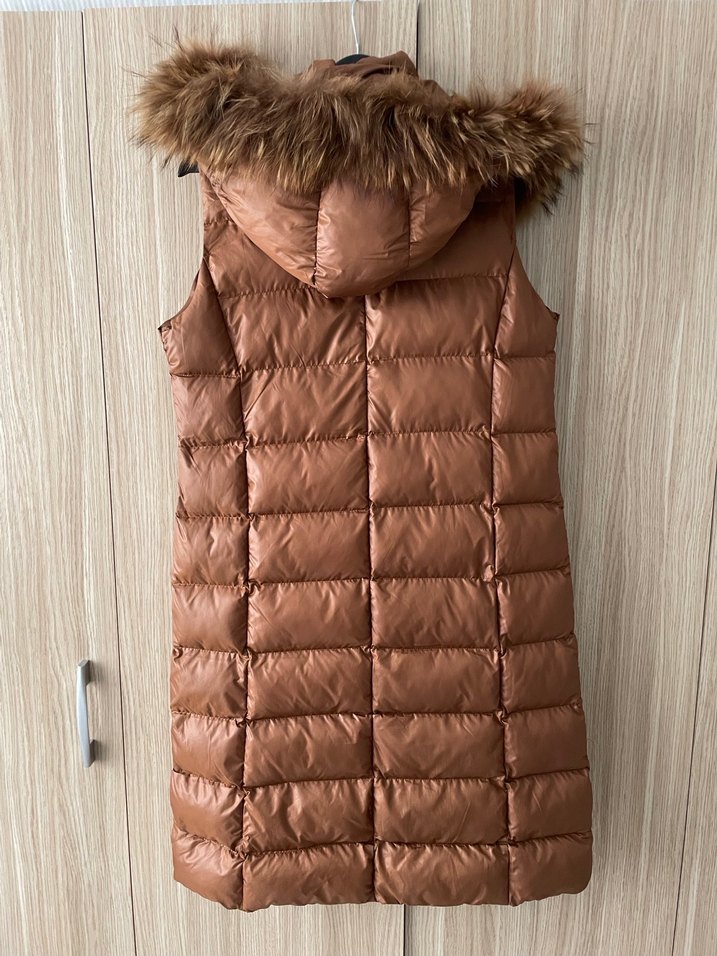 Kahverengi Kürklü Kadın Yelek - Görsel 3