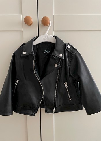 Zara Bebek Deri Ceket - Görsel 3