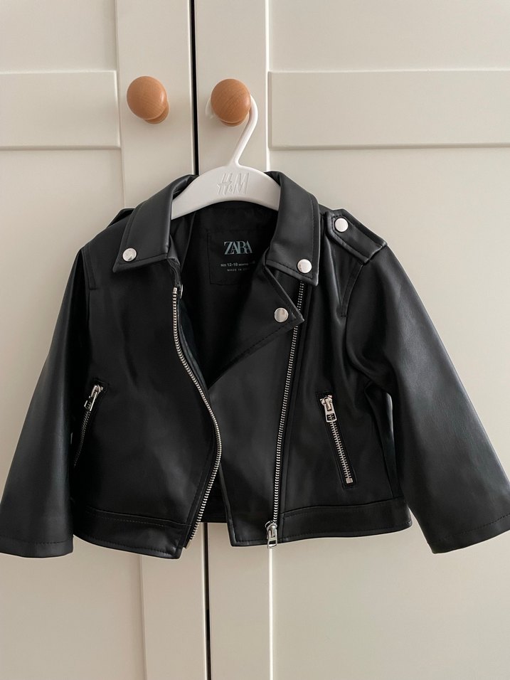Zara Bebek Deri Ceket - Görsel 3
